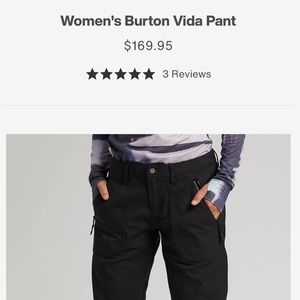 Burton snowboarding pants